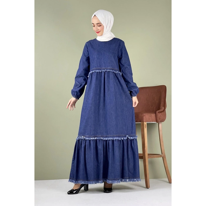 Moda Çizgi Tesettür Elbise