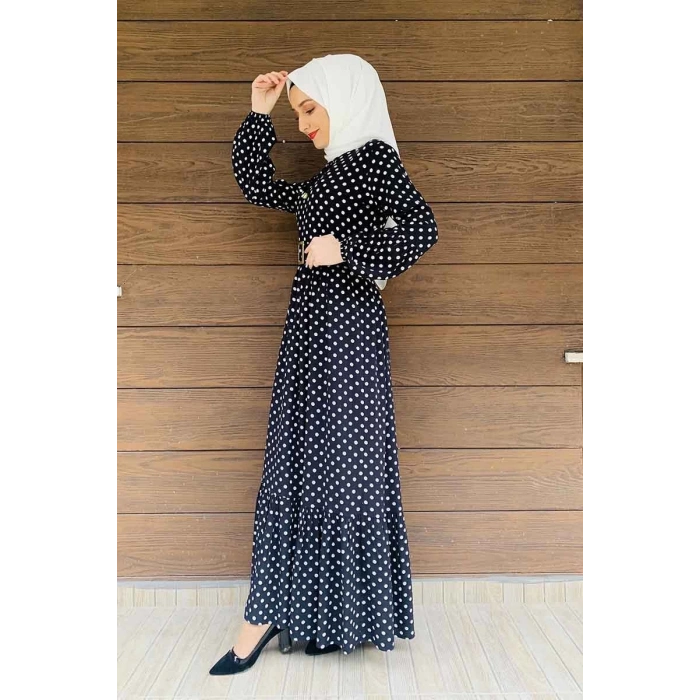 Moda Çizgi Tesettür Elbise