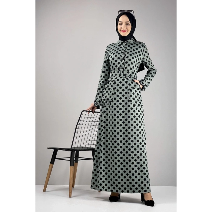 Moda Çizgi Tesettür Elbise