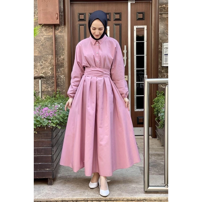 Moda Çizgi Tesettür Elbise