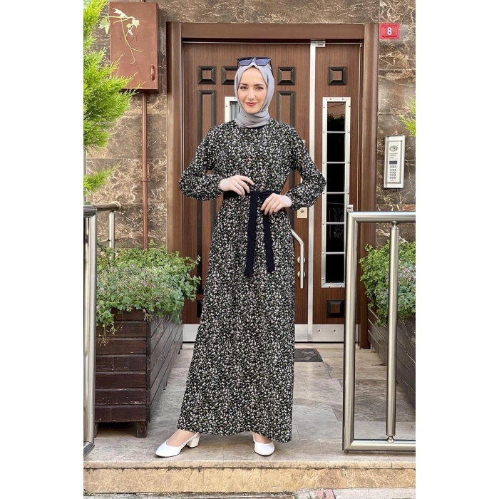 Moda Çizgi Tesettür Elbise