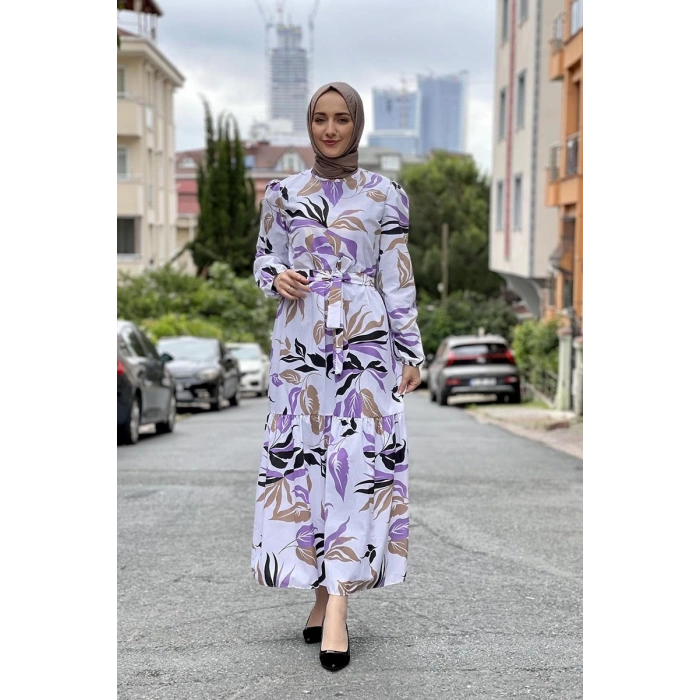 Moda Çizgi Tesettür Elbise
