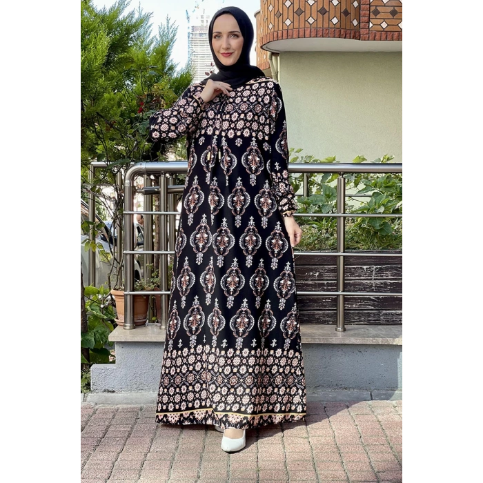 Moda Çizgi Tesettür Elbise