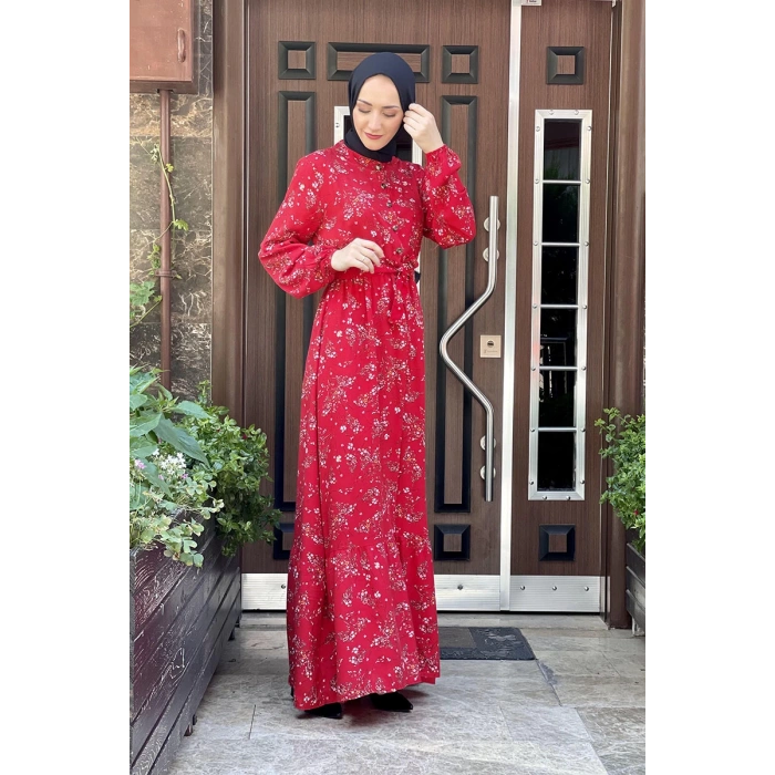 Moda Çizgi Tesettür Elbise