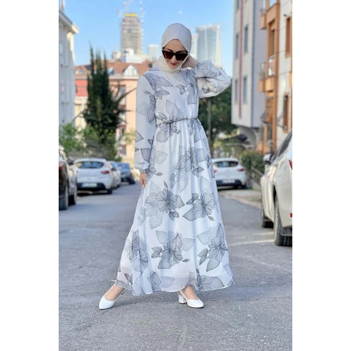 Moda Çizgi Tesettür Elbise