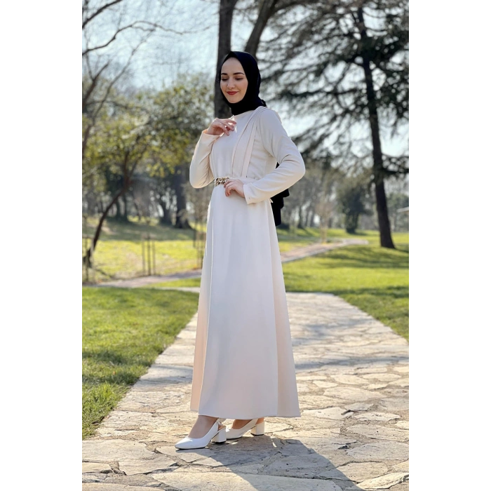 Moda Çizgi Tesettür Elbise