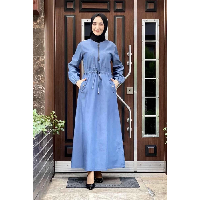 Moda Çizgi Tesettür Elbise