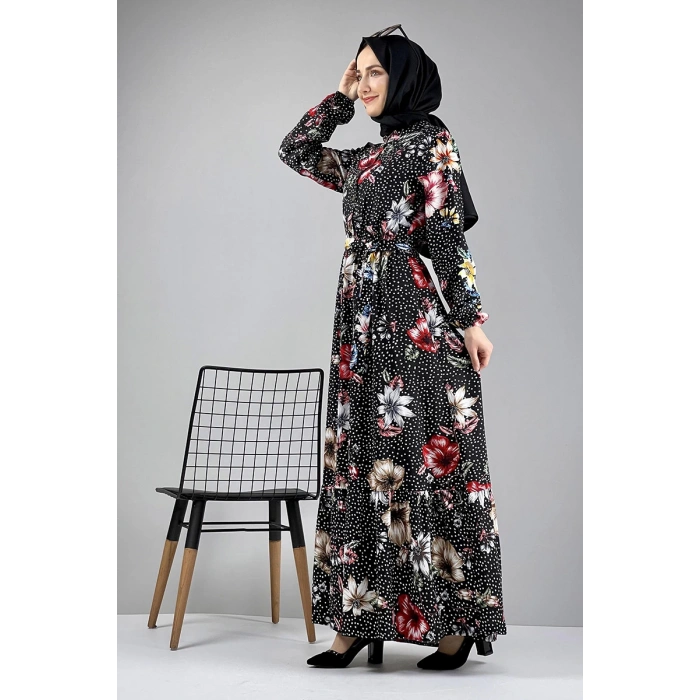 Moda Çizgi Tesettür Elbise