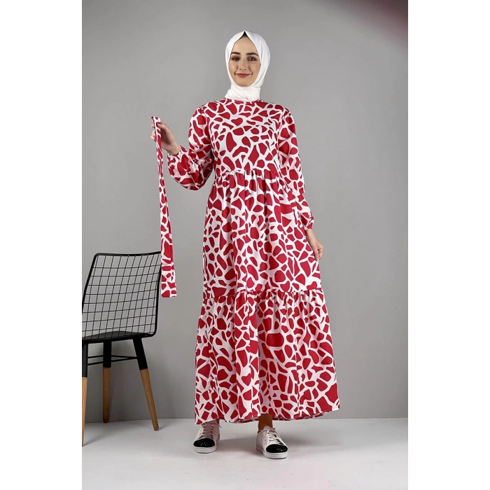 Moda Çizgi Tesettür Elbise