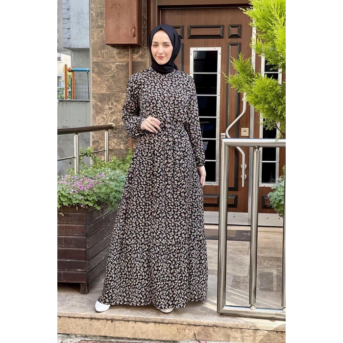 Moda Çizgi Tesettür Elbise