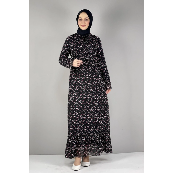 Moda Çizgi Tesettür Elbise