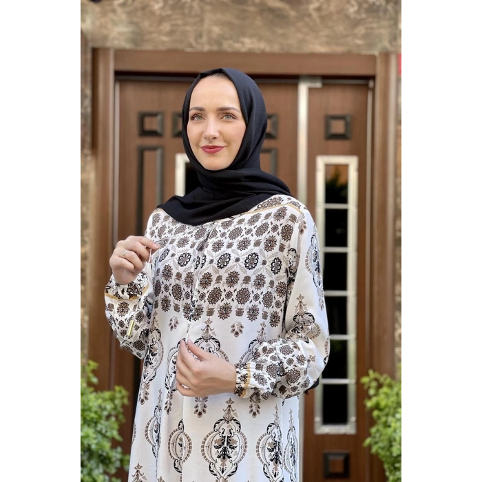 Moda Çizgi Tesettür Elbise