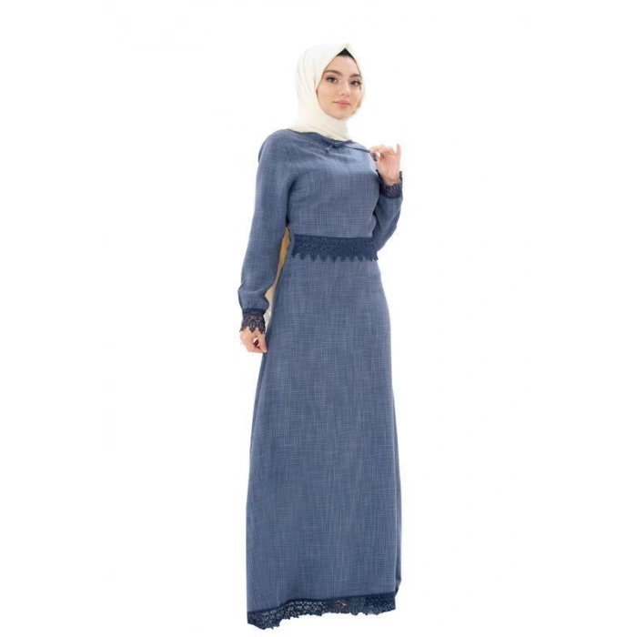 Moda Çizgi Tesettür Elbise