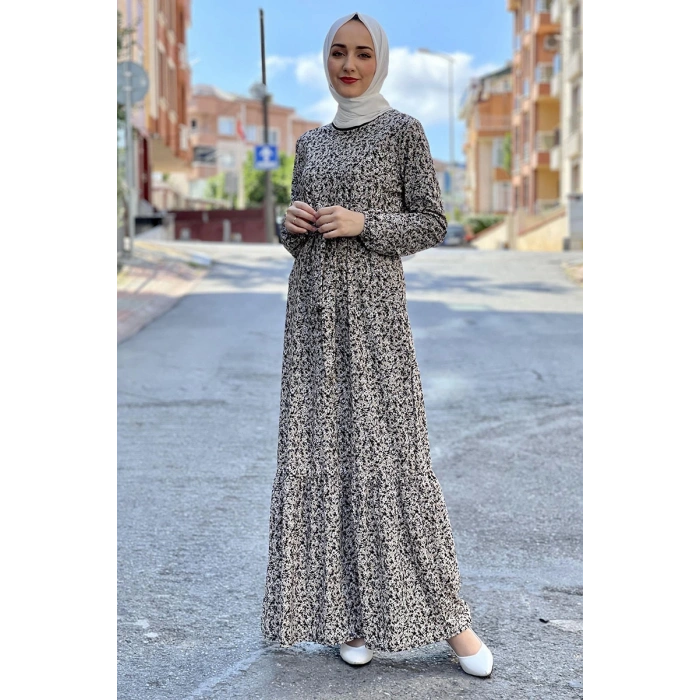 Moda Çizgi Tesettür Elbise