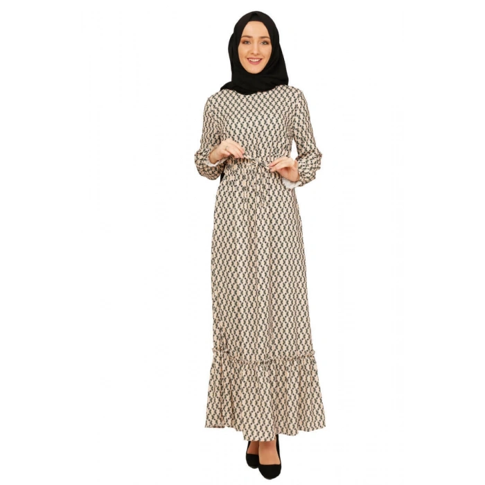 Moda Çizgi Tesettür Elbise