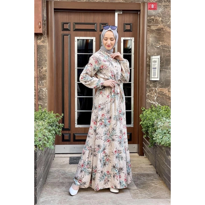 Moda Çizgi Tesettür Elbise