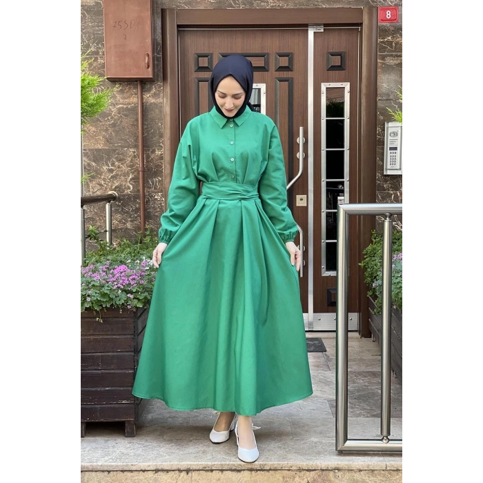 Moda Çizgi Tesettür Elbise