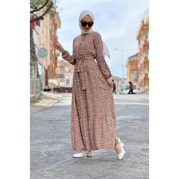 Moda Çizgi Tesettür Elbise