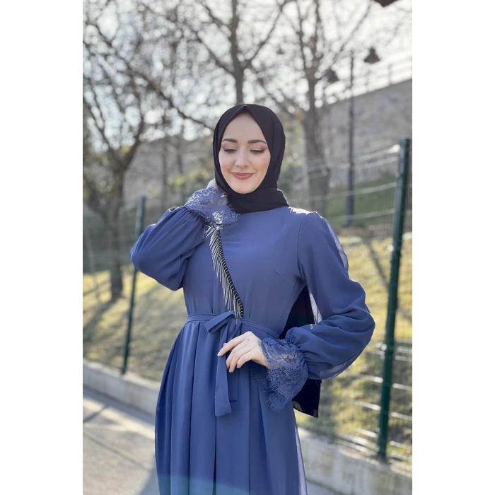 Moda Çizgi Tesettür Elbise