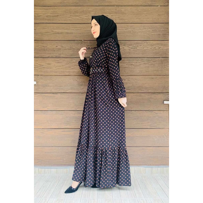 Moda Çizgi Tesettür Elbise