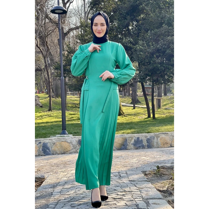 Moda Çizgi Tesettür Elbise