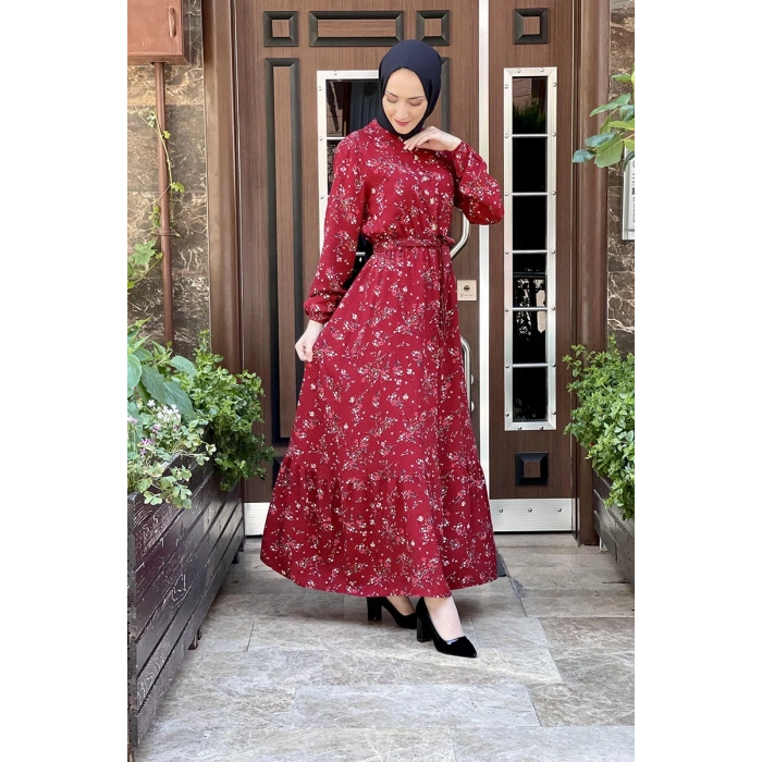 Moda Çizgi Tesettür Elbise