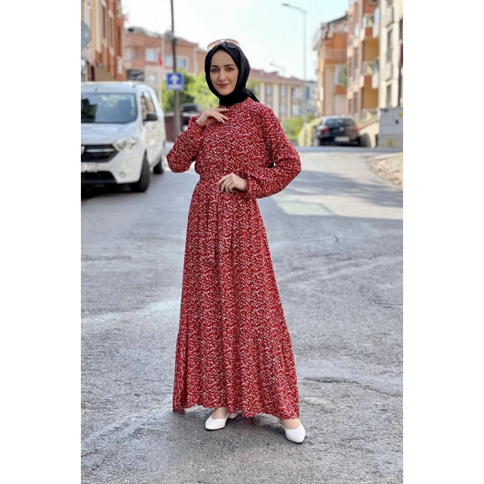 Moda Çizgi Tesettür Elbise