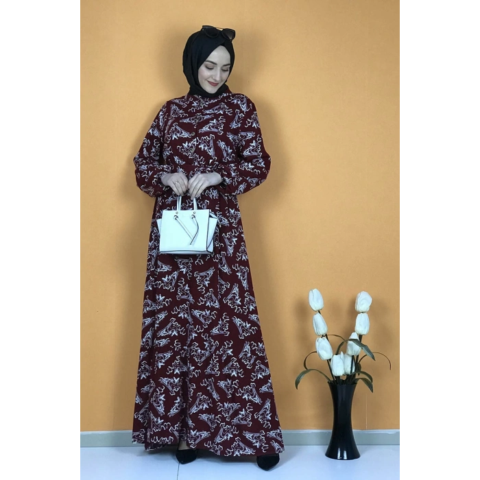 Moda Çizgi Tesettür Elbise