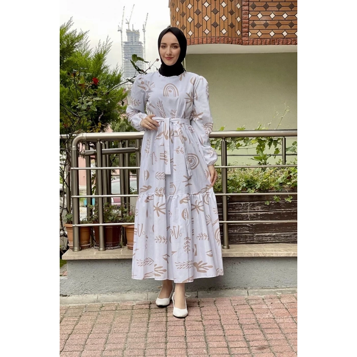 Moda Çizgi Tesettür Elbise