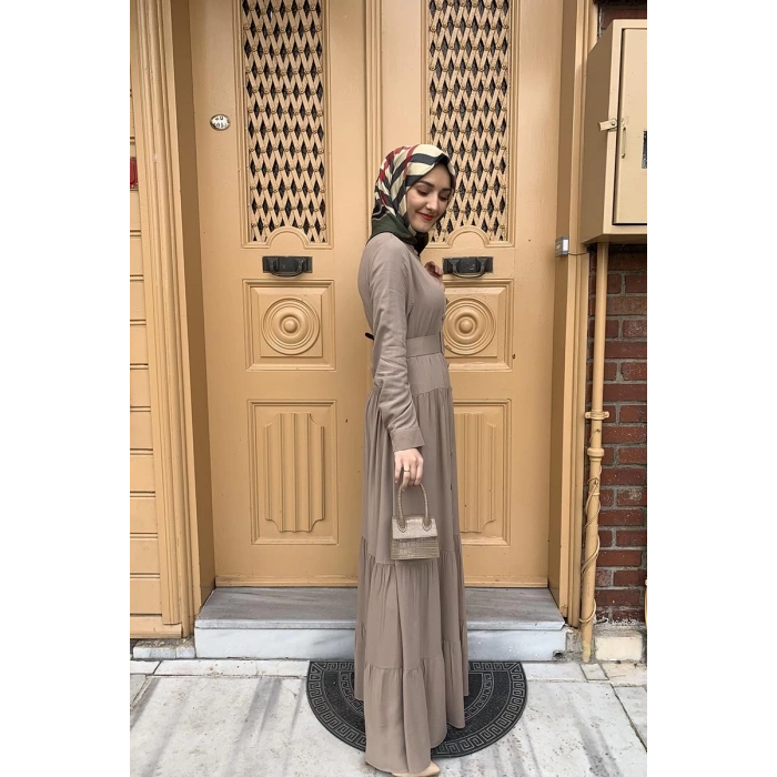 Moda Çizgi Tesettür Elbise