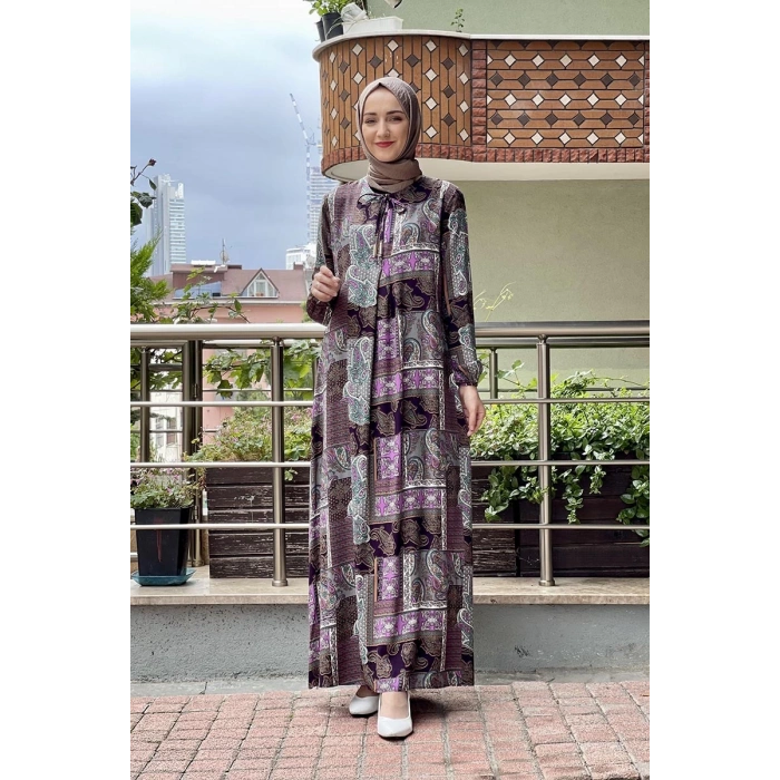 Moda Çizgi Tesettür Elbise