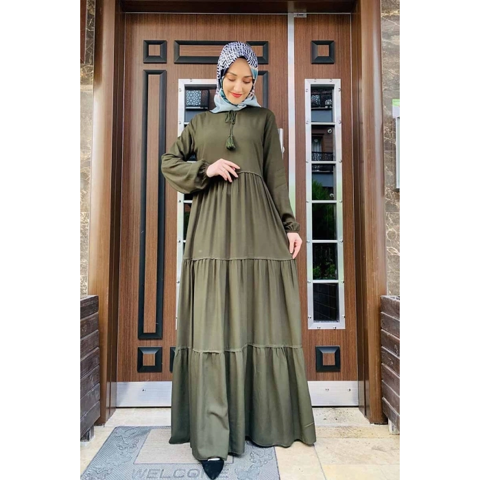 Moda Çizgi Tesettür Elbise