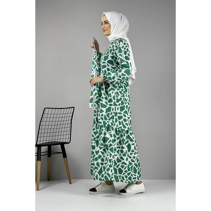 Moda Çizgi Tesettür Elbise