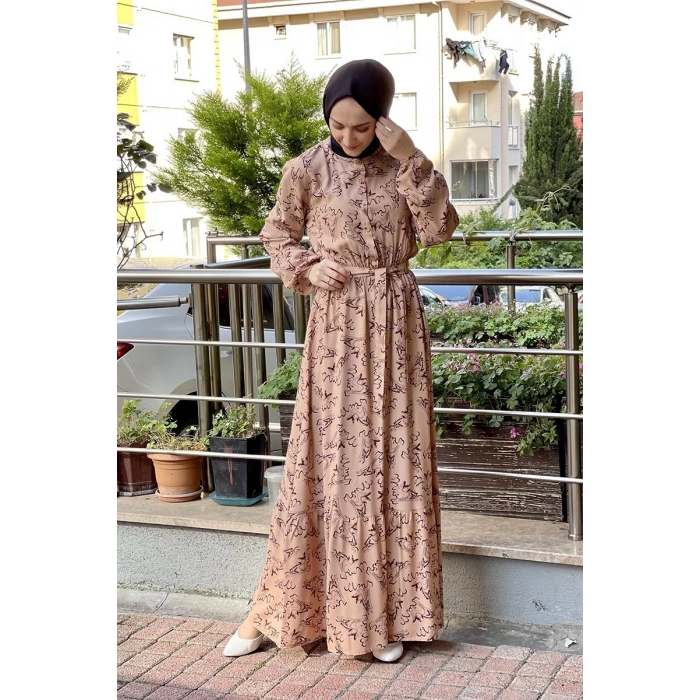 Moda Çizgi Tesettür Elbise