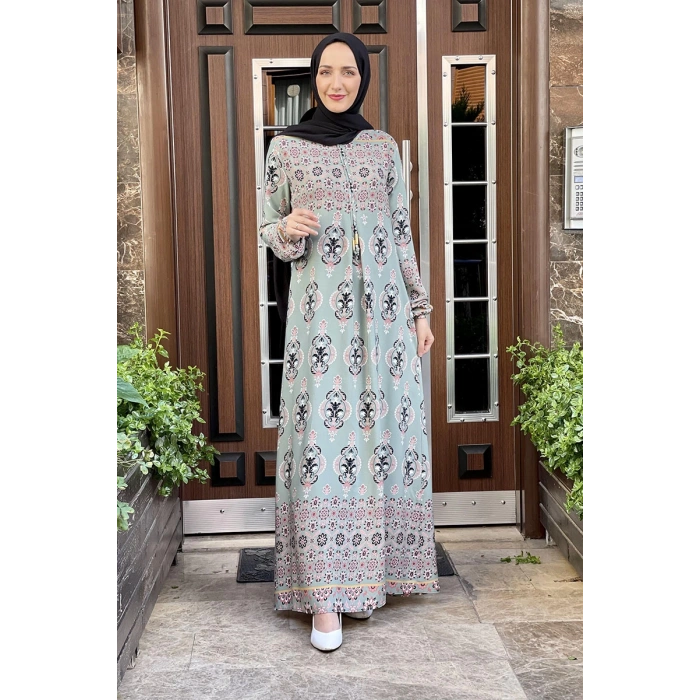 Moda Çizgi Tesettür Elbise