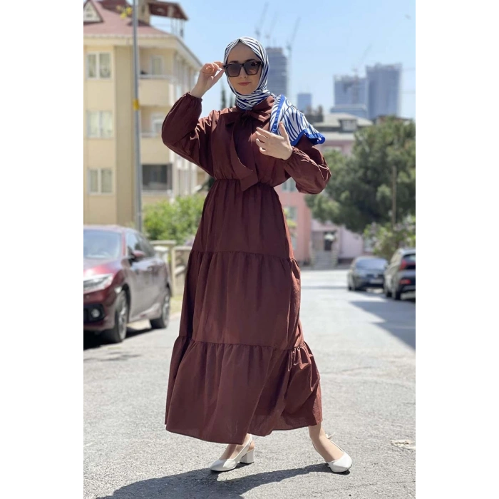 Moda Çizgi Tesettür Elbise