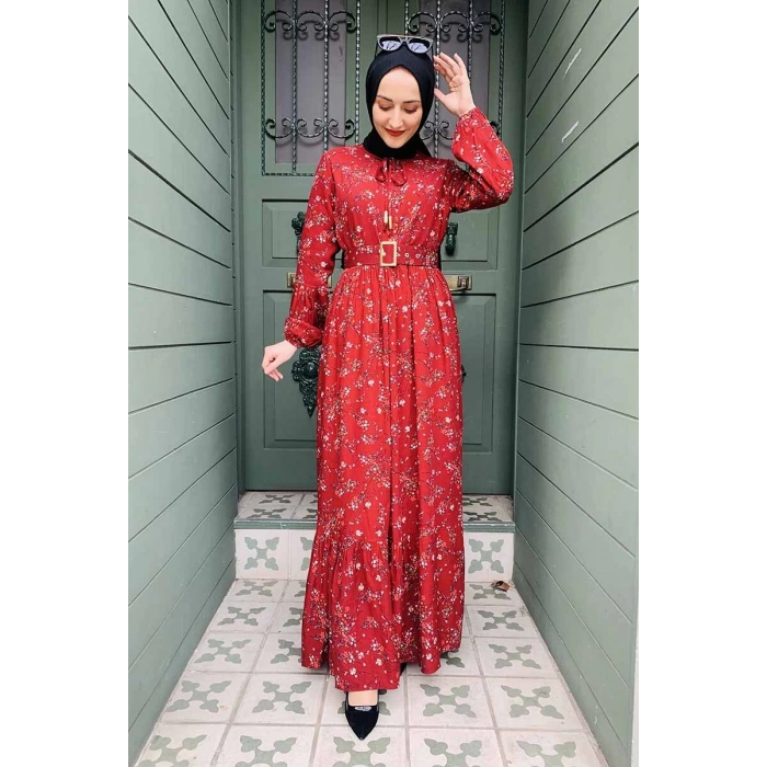 Moda Çizgi Tesettür Elbise