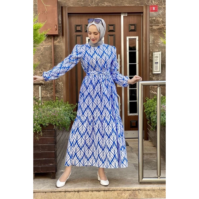 Moda Çizgi Tesettür Elbise