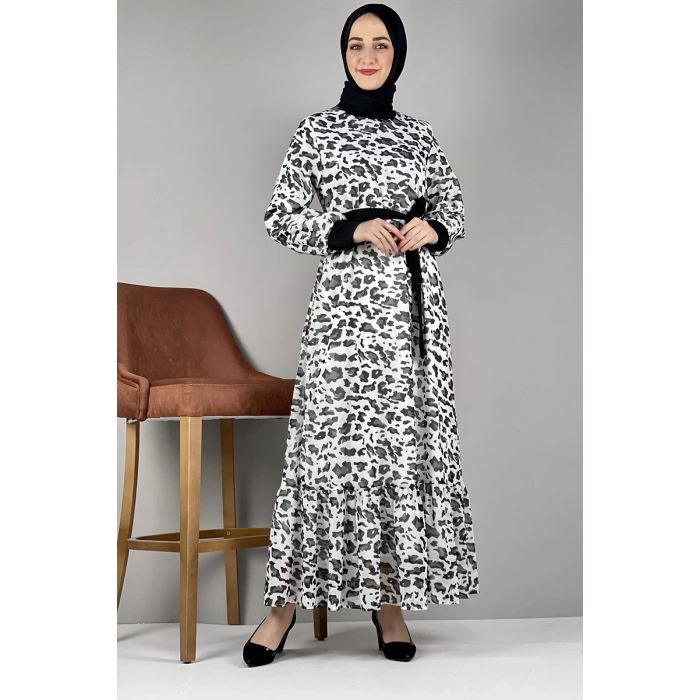 Moda Çizgi Tesettür Elbise