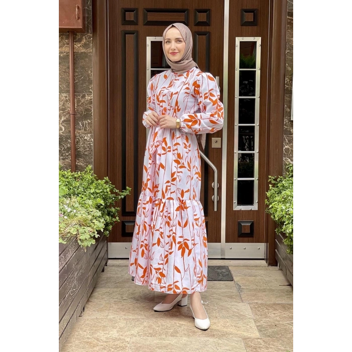 Moda Çizgi Tesettür Elbise