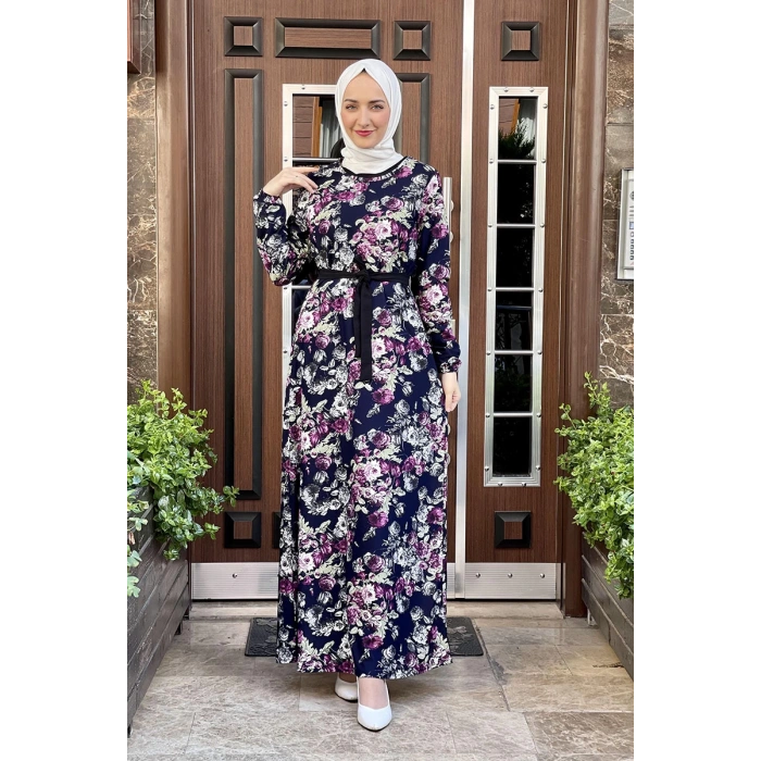 Moda Çizgi Tesettür Elbise