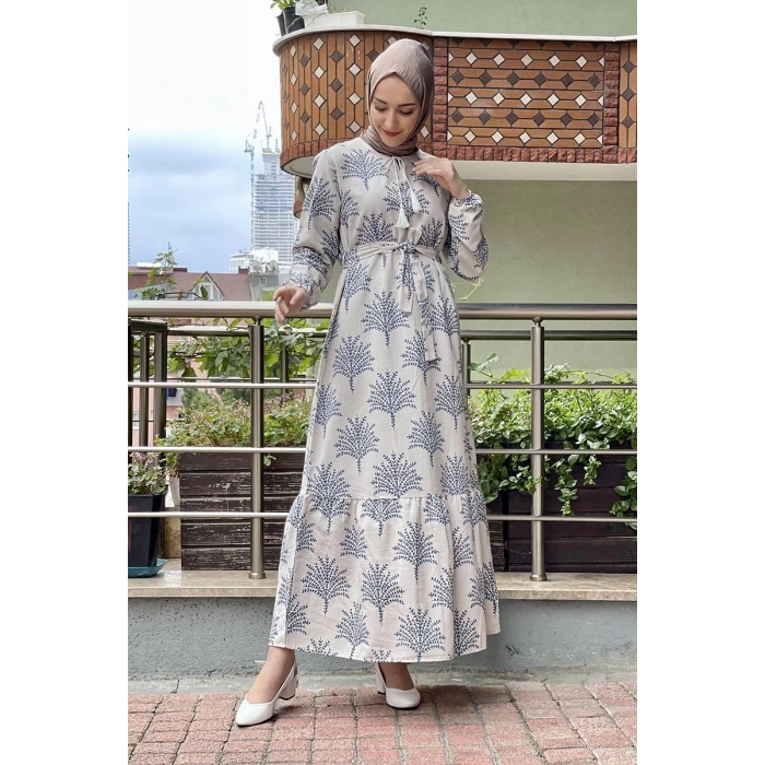 Moda Çizgi Tesettür Elbise