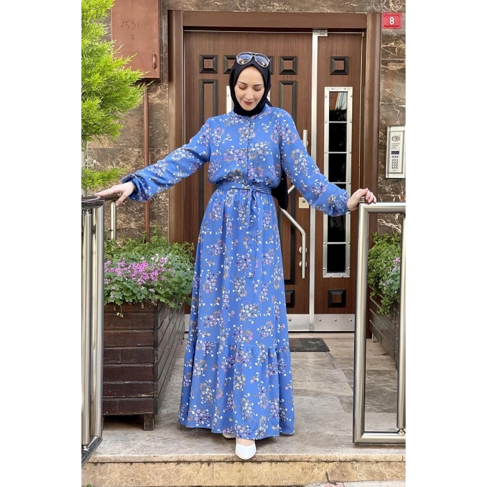 Moda Çizgi Tesettür Elbise