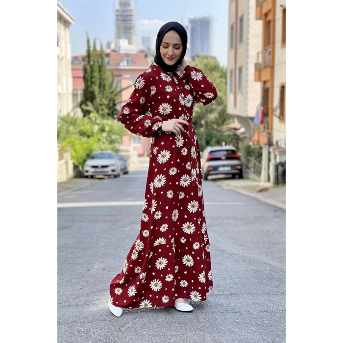 Moda Çizgi Tesettür Elbise