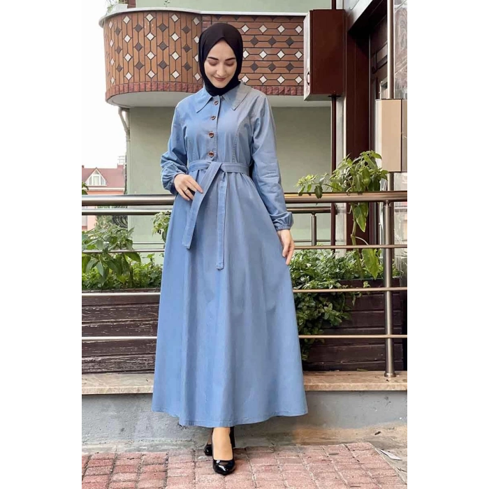 Moda Çizgi Tesettür Elbise