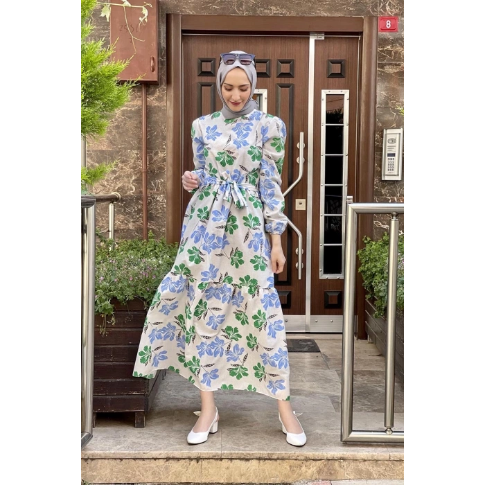 Moda Çizgi Tesettür Elbise