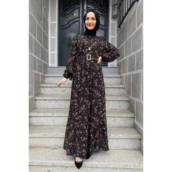 Moda Çizgi Tesettür Elbise