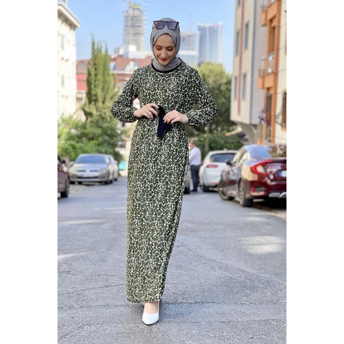 Moda Çizgi Tesettür Elbise