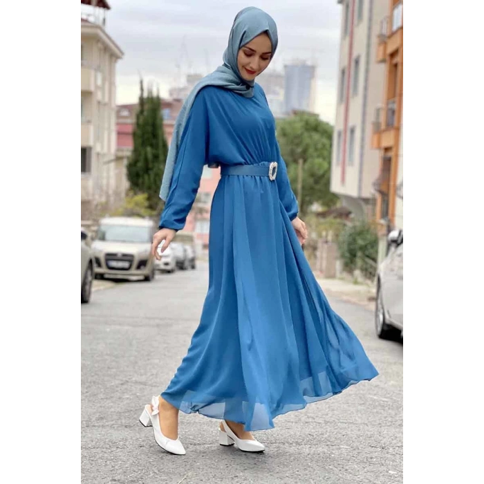 Moda Çizgi Tesettür Elbise