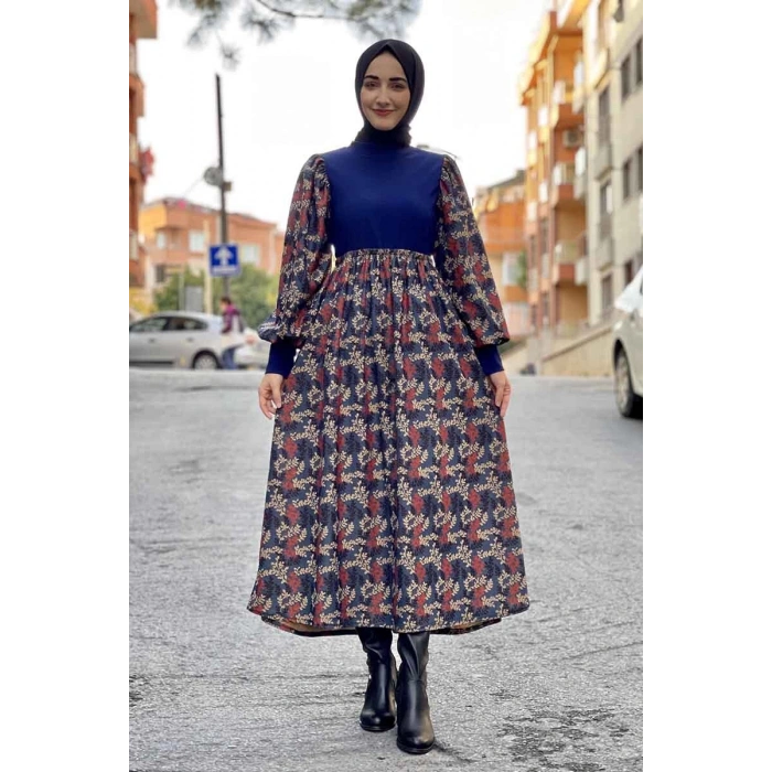 Moda Çizgi Tesettür Elbise